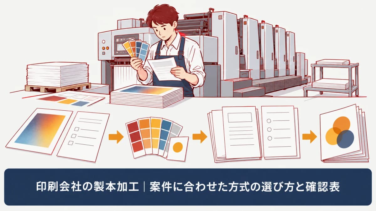 印刷物を使う場面を確認する図