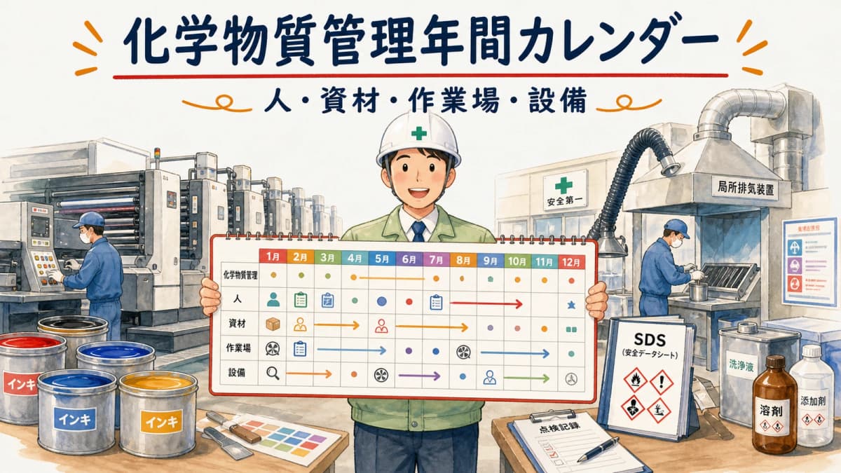 印刷工場の安全衛生・化学物質管理年間カレンダー【2026年版】