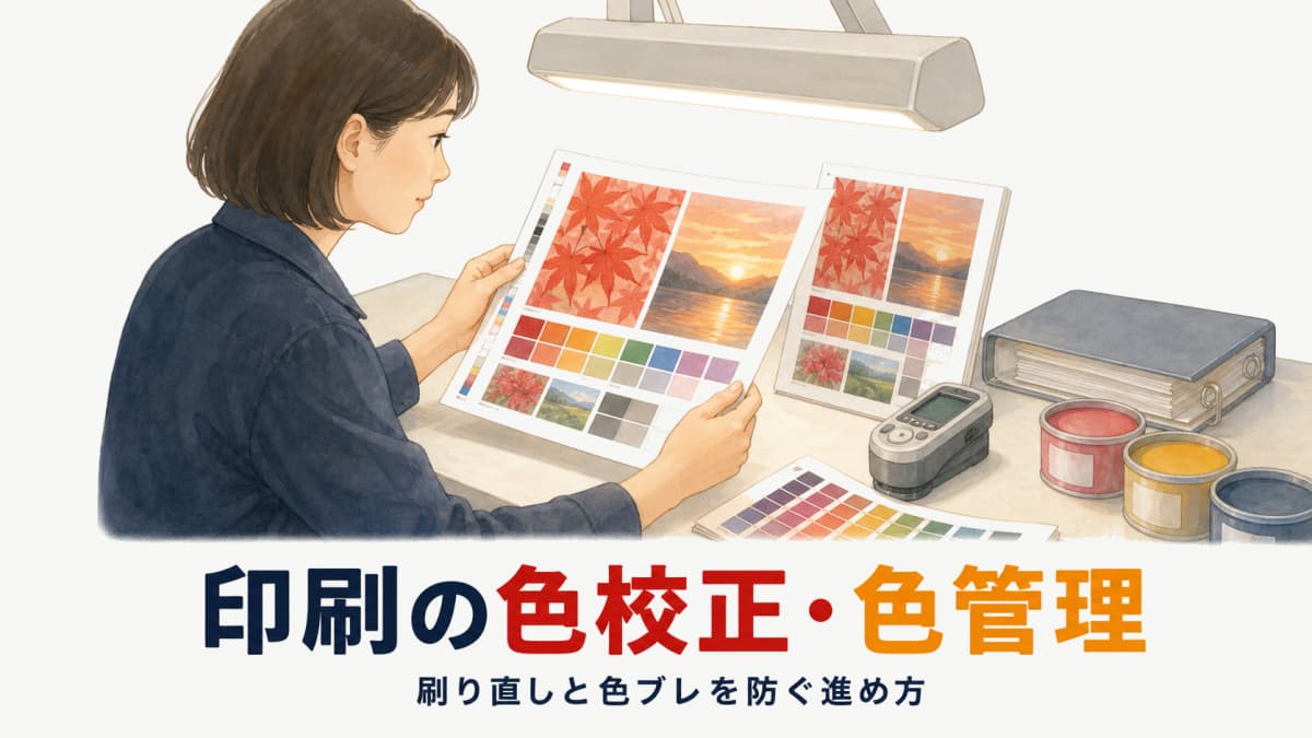 印刷の色校正・色管理の進め方|校正指示と履歴の残し方【2026年版】