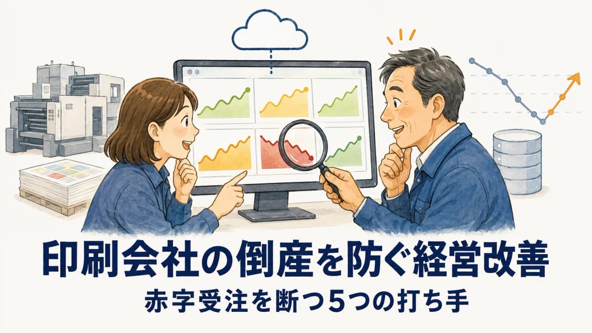 印刷会社の倒産を防ぐ経営改善|赤字受注を断つ5つの打ち手【2026年】