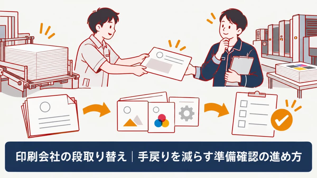 必要物を作業順に並べる図