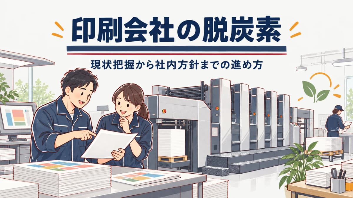 印刷会社の脱炭素|現状把握から社内方針までの進め方