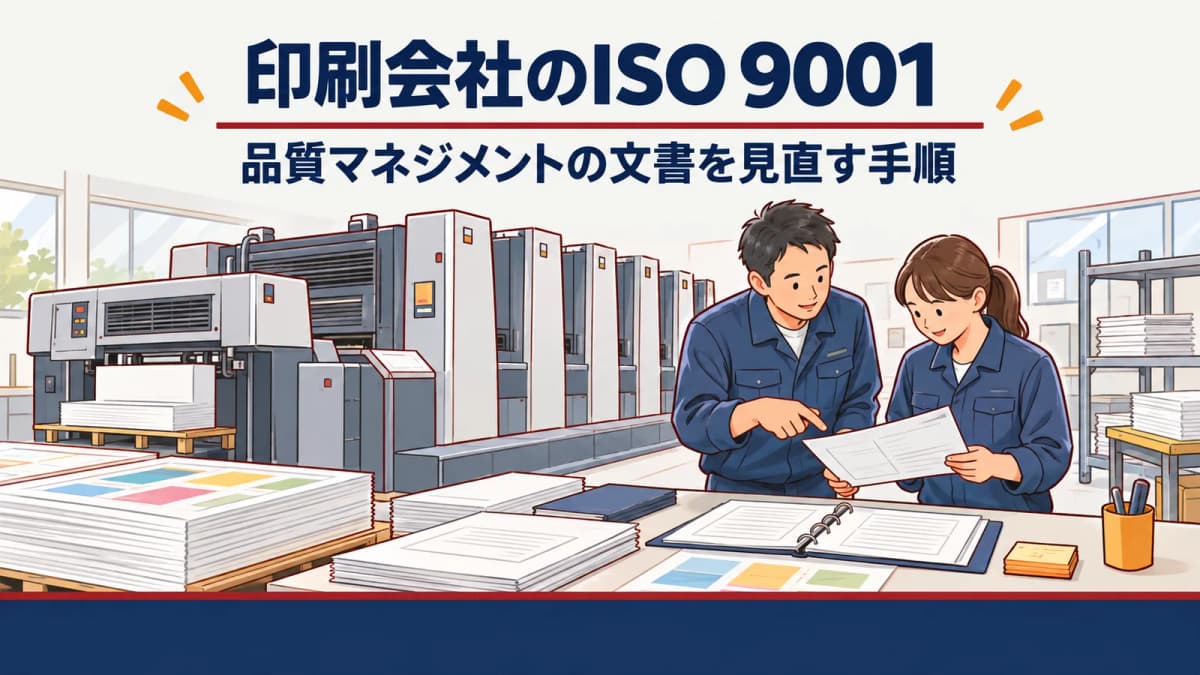 印刷会社のISO 9001|品質マネジメントの文書を見直す手順