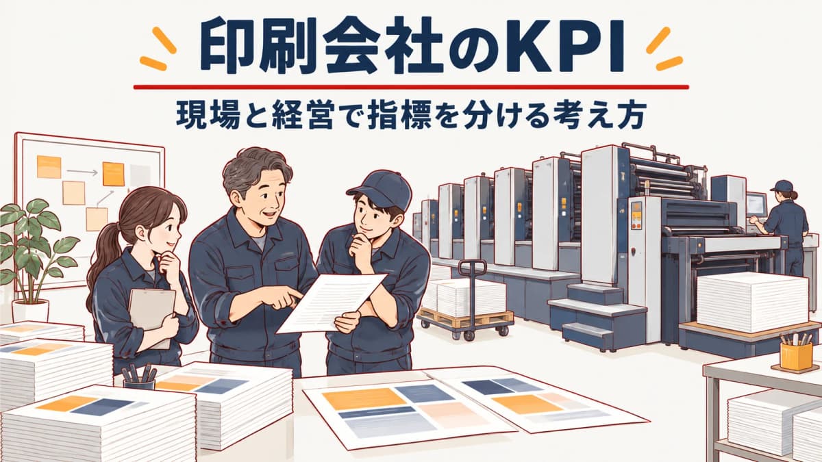 印刷会社のKPI|現場と経営で指標を分ける考え方