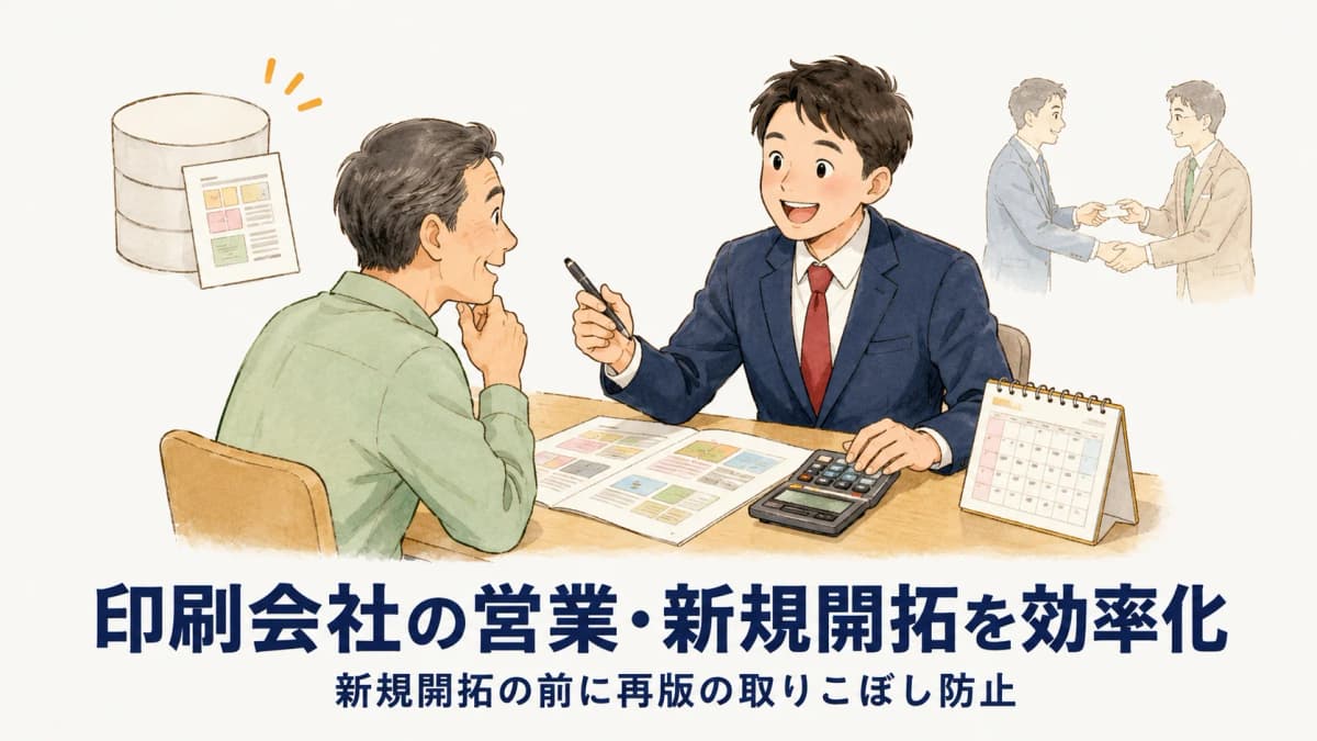 印刷会社の営業・新規開拓を効率化する方法|受注率を上げる実践ガイド【2026年版】