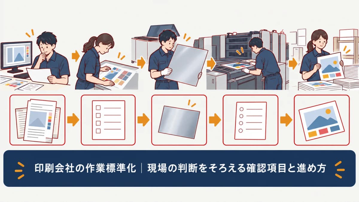 確認順と記録先を一枚の流れにまとめる図