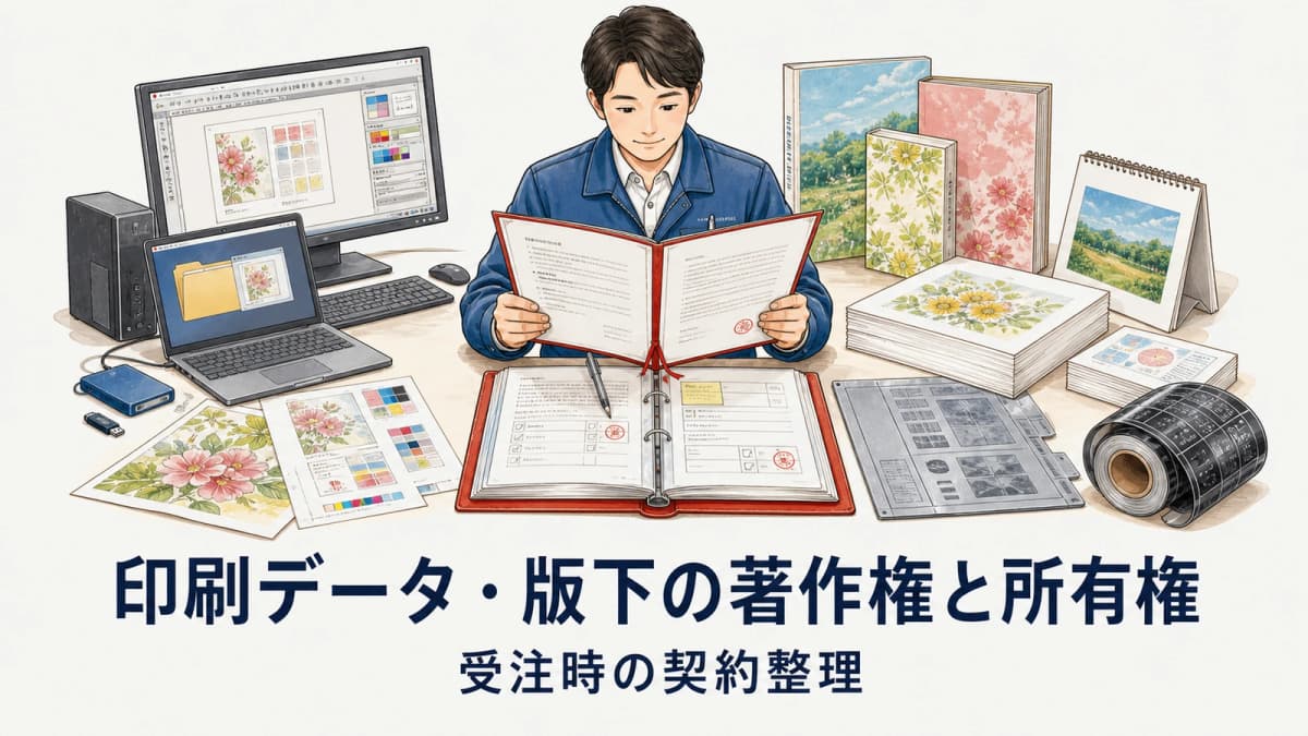 印刷データ・版下の著作権と所有権|受注時の契約整理【2026年版】