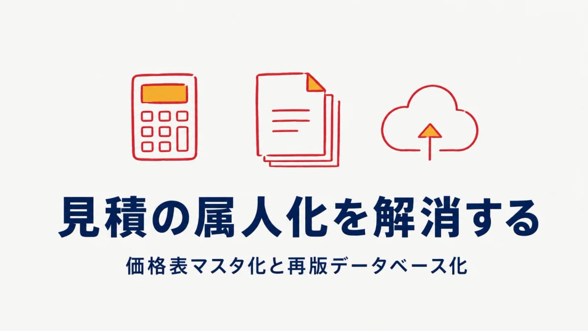 印刷の見積属人化を解消する方法|原因と価格表マスタ化の手順【2026年】