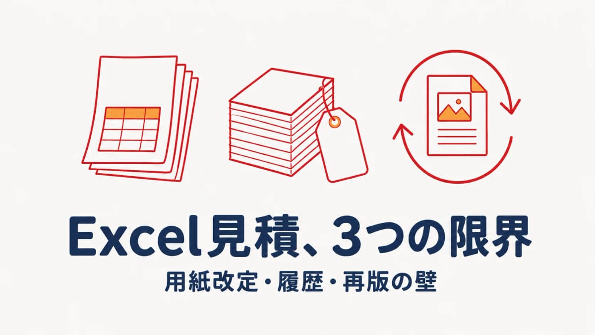 印刷の見積をExcelで管理する限界とは|用紙改定・再版・履歴の壁と解決策【2026年版】
