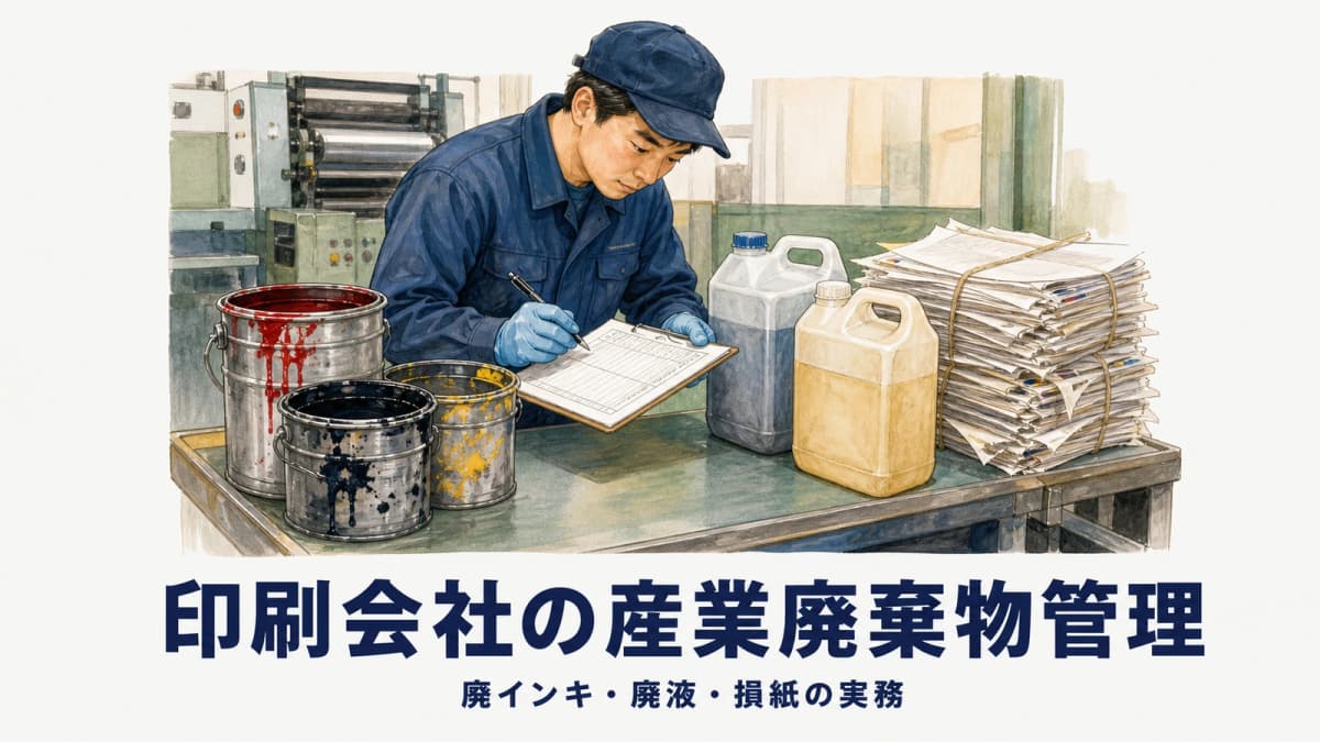 印刷会社の産業廃棄物管理|廃インキ・廃液・損紙の実務【2026年版】