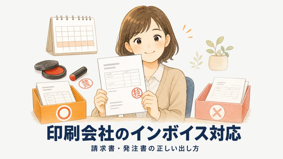 印刷会社のインボイス対応|請求書・発注書の正しい出し方【2026年版】