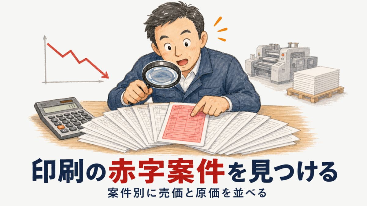 印刷の案件別利益を見える化|赤字案件の見つけ方と損益管理【2026年版】