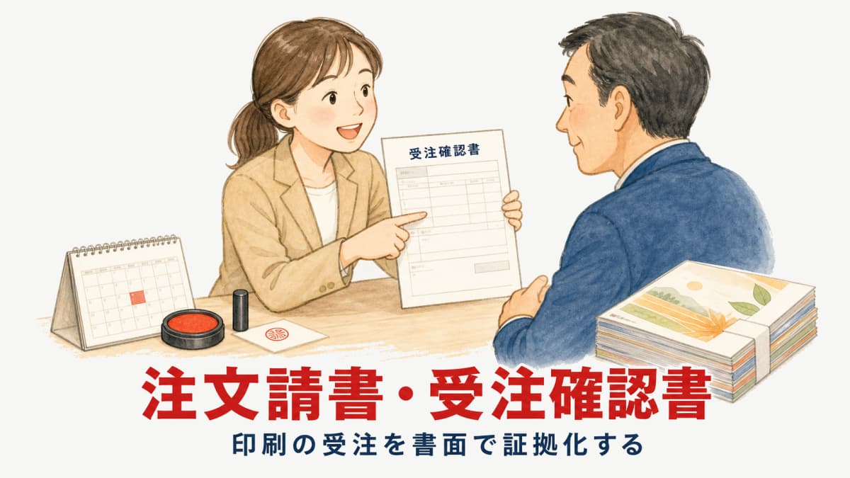 注文請書・受注確認書の書き方とテンプレート|印刷業向け【2026年版】