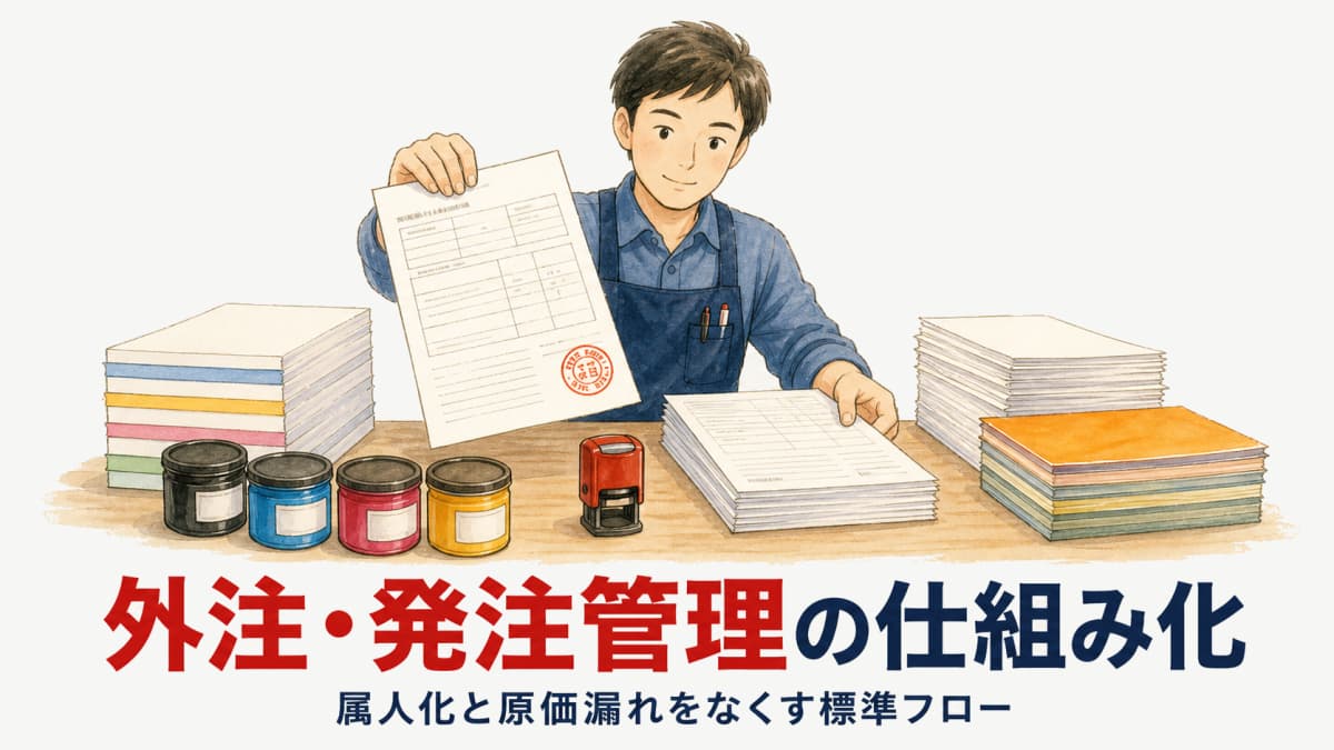 印刷会社の外注管理・発注管理を仕組み化する完全ガイド【2026年版】