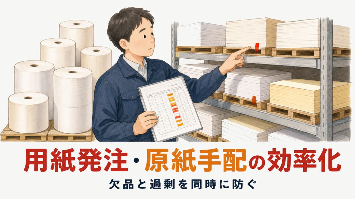 印刷の用紙発注・原紙手配を効率化する方法|欠品と過剰を防ぐ【2026年版】