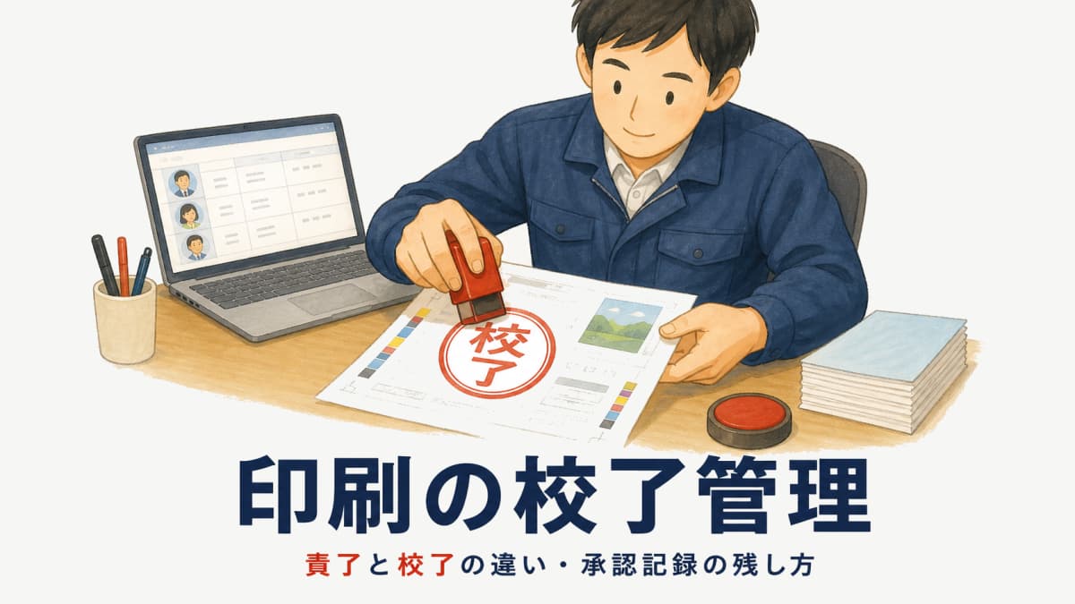印刷の校了管理|責了と校了の違い・承認記録の残し方【2026年版】