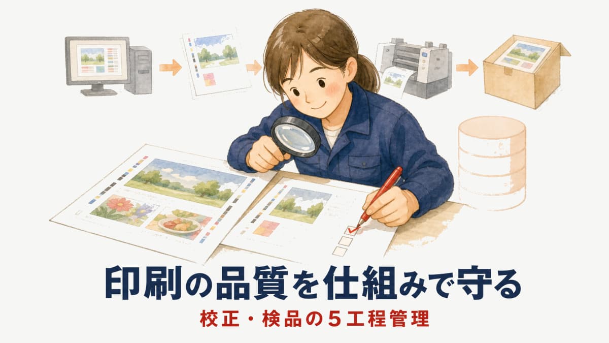 印刷の品質管理と印刷ミス防止の完全ガイド|校正・検品の仕組み【2026年版】