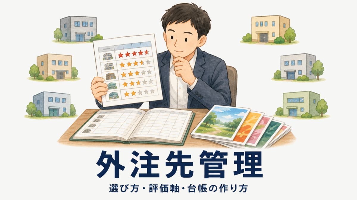 印刷の協力会社・外注先管理|選び方・評価軸・台帳の作り方【2026年版】