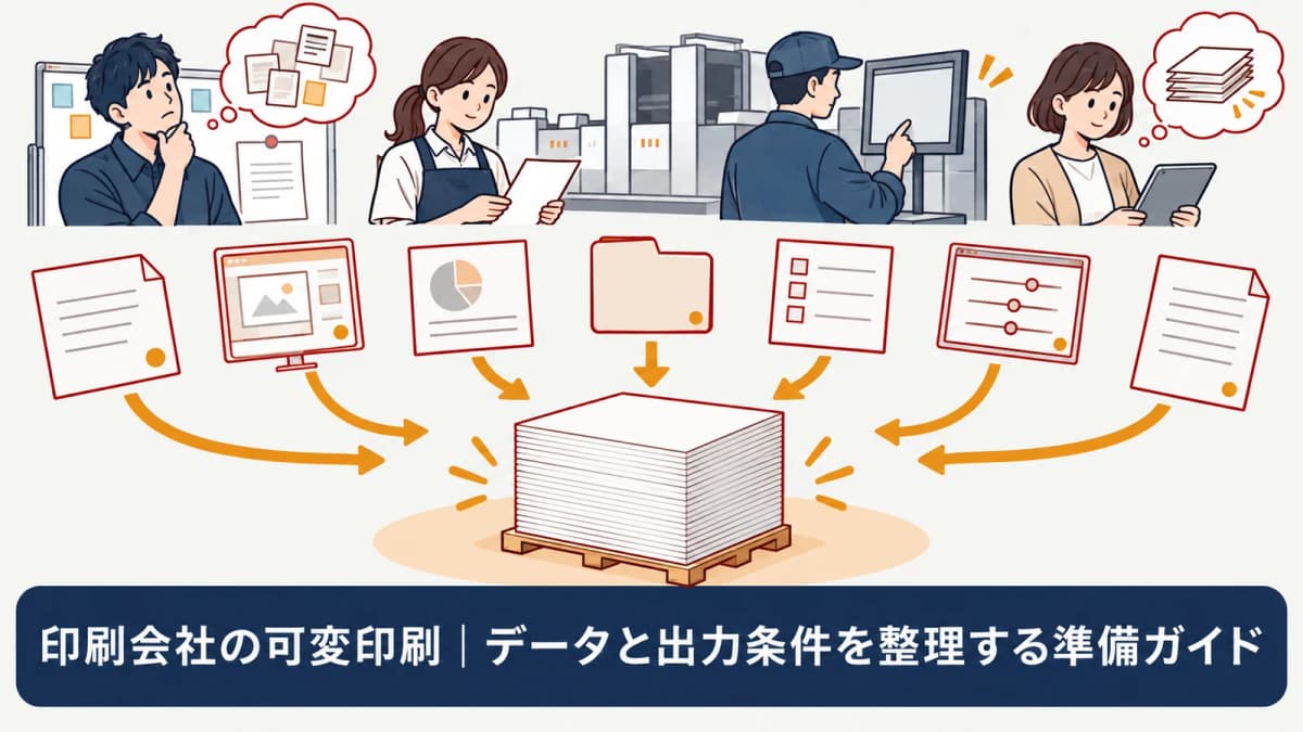 内容確認と出力確認の担当を分ける図